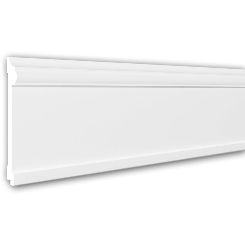 

Profhome Decor - Moldura para pared 151381 Profhome Perfil de estuco Moldura decorativa Moldura friso estilo Neoclasicismo blanco 2 m