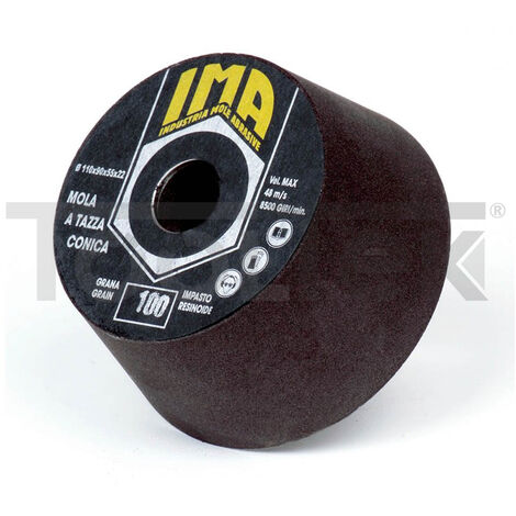 MOLE RESINOIDI A TAZZA CILINDRICA CONICHE 110x90x22.2 GRANA 24 SGROSSARE