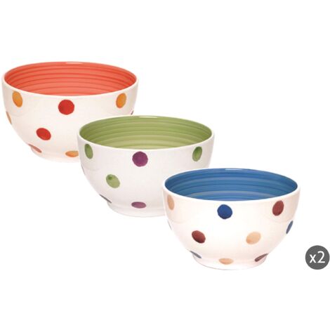Molecuisine Set Scodella 6 Pz. Pois Multicolore