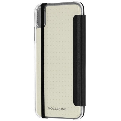 Moleskine ET9CBPXSMCLR funda para teléfono móvil 16,5 cm (6.5) Folio Negro, Transparente