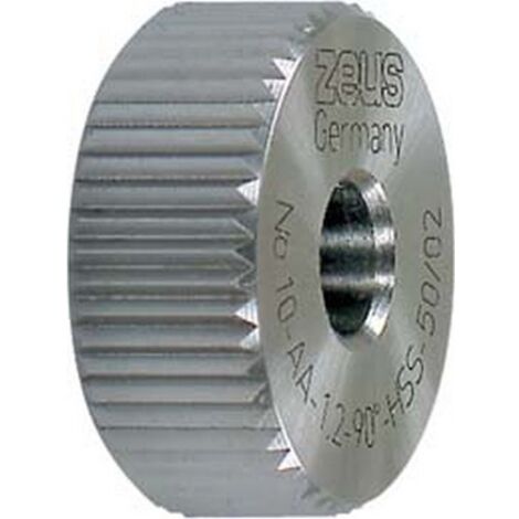 Molette, forme AA parallèle à l'axe (droite), Molette d1 x Larg. : b x perçage d2 : 20 x 8 x 6 mm, Graduation 1,2 mm