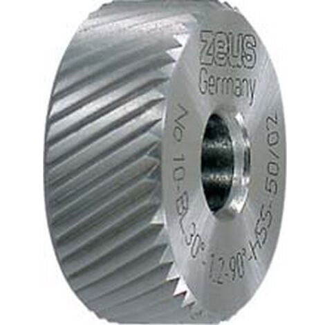 Molette, forme BL spirale à gauche (30°), Molette d1 x Larg. : b x perçage d2 : 20 x 8 x 6 mm, Graduation 1,0 mm