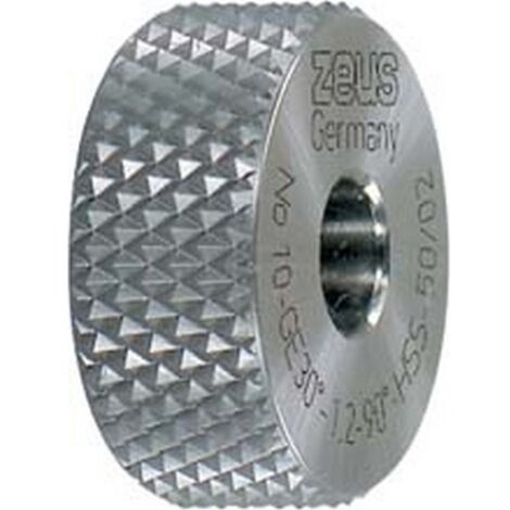 Molette, forme GE pointes surélevées (30°), Molette d1 x Larg. : b x perçage d2 : 20 x 8 x 6 mm, Graduation 1,5 mm