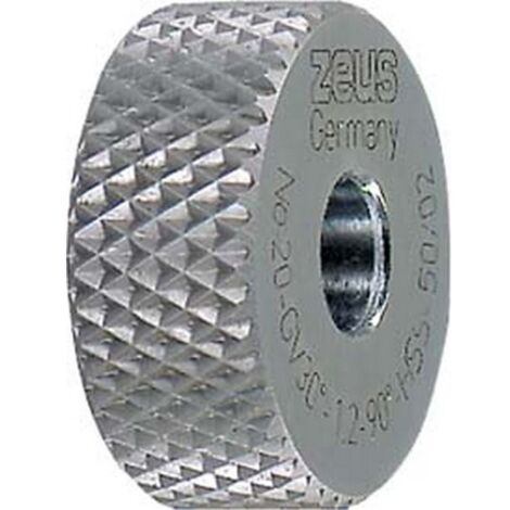 Molette, forme GV pointes en retrait (30°), Molette d1 x Larg. : b x perçage d2 : 20 x 8 x 6 mm, Graduation 0,8 mm