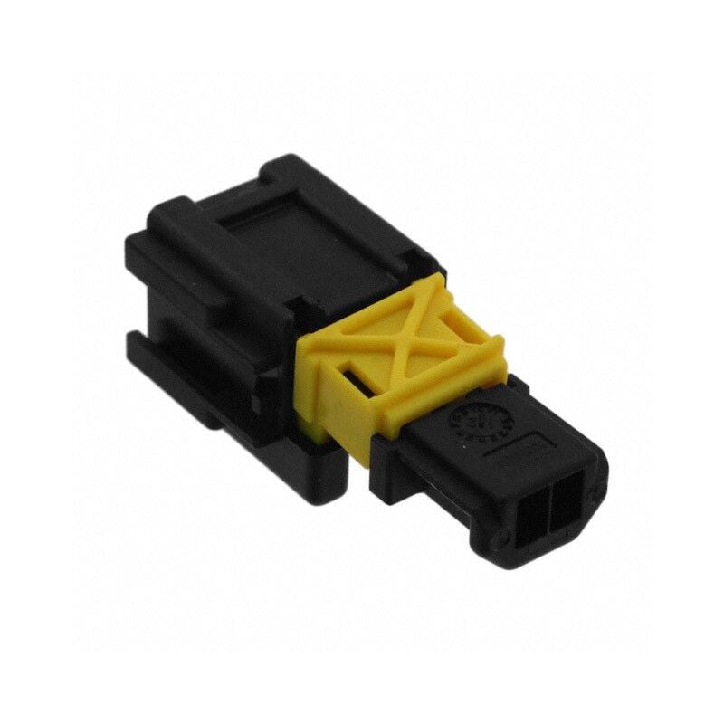 98822-1021 2P Male Automotive Connector - 3.33mm Pitch - Black/Yellow - Molex