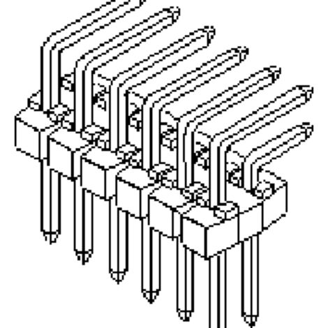 Molex Barrette mâle (standard) Nbr de rangées: 2 901220768 1 pc(s) Tray