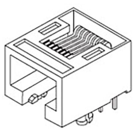 Molex Cat 5-7 Mod Jack/Plu 855035001 Buchse Schwarz 1 St.