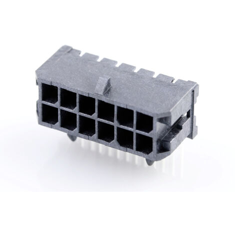 Molex Einbau-Stiftleiste (Standard)  Polzahl Gesamt 12 Rastermaß: 3 mm 430451200 1 St. Tray