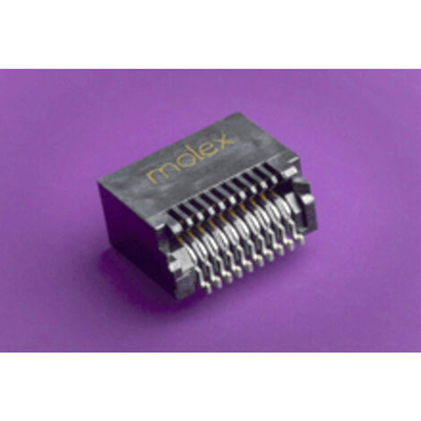 Molex SFP-Buchsenleiste Polzahl Gesamt 20 Rastermaß: 0.8 mm 744410001-480 480 St. Tape on Full reel