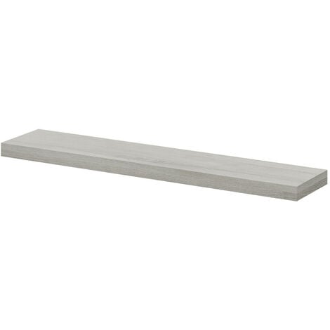 grey floating bathroom shelf