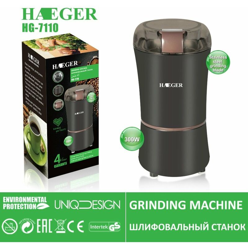 Molinillo De Café Eléctrico De 300 W Para Semillas De Lino, Nueces, Pimientos, Especias, Granos De Café Y Más Con Cuchillas De Acero Inoxidable