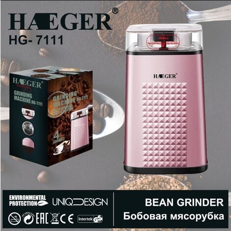 Molinillo de Café EléCtrico, Molinillos de Especias de 150 W con Cuchillas de Acero Inoxidable,rosa, 1 pieza