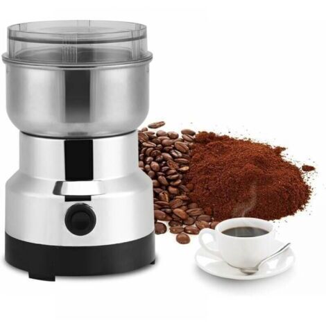 Molinillo de café eléctrico para frutos secos y granos, molinillo de alimentos de acero inoxidable, molinillo de café y licuadora eléctrica para granos de café, semillas de lino y otras especias.
