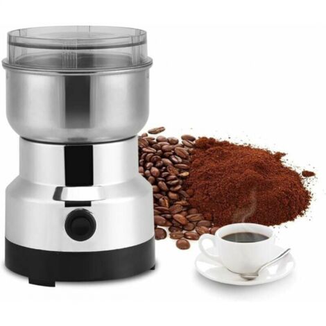Molinillo de café eléctrico para frutos secos y granos, molinillo de alimentos de acero inoxidable para granos de café, semillas de lino y otras especias, 12500 rpm