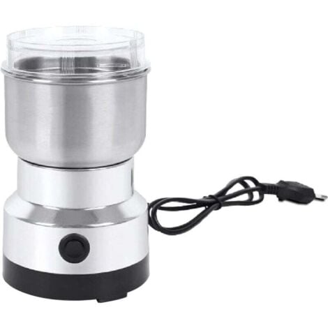 Molinillo de café, molinillo de especias, molinillo eléctrico de café en grano de 150 W, mini molinillo doméstico, molinillo multifuncional para hierbas, granos, frutos secos y condimentos para granos