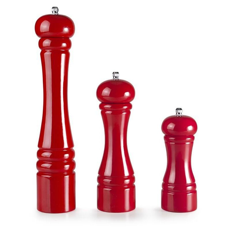 

Molinillo de pimienta de madera de color rojo Ibili 22 cm
