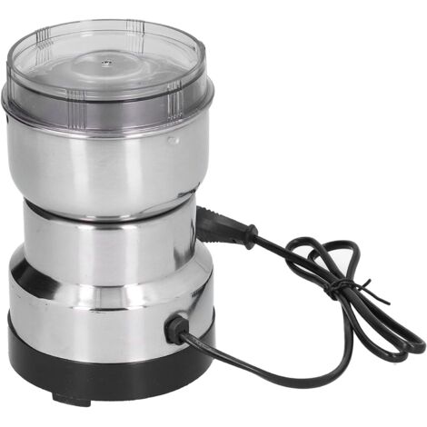 Molinillo eléctrico de café en grano, calibre europeo, conforme a la normativa europea, molinillo de acero inoxidable para molinillos eléctricos de cuchillas, enchufe europeo 220 V