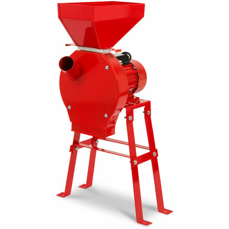 Molino maíz eléctrico 1100W con soporte 240kg/h 4 cribas acero inoxidable EBERTH