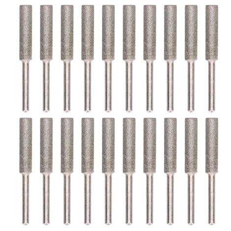 Molino para motosierra con 20 brocas de titanio de 5,5 mm, afilado estable para motosierras de 3/8" y 404.