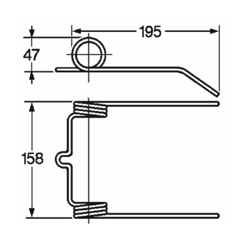 AMA - Dente mietitrebbia adattabile New Holland 433415 filo 5,5