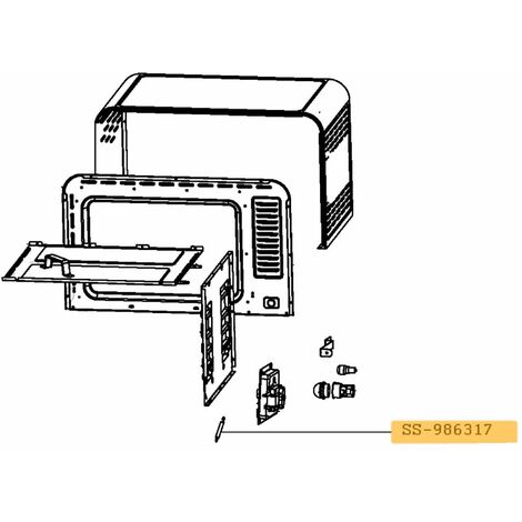 Molla destra - Forni, Fornelli Elettrici e a Gas - MOULINEX - 4355381