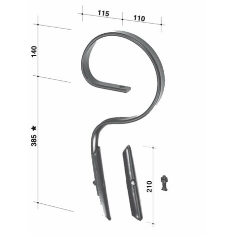 Molla flex Jackpot con vomere 32x12mm