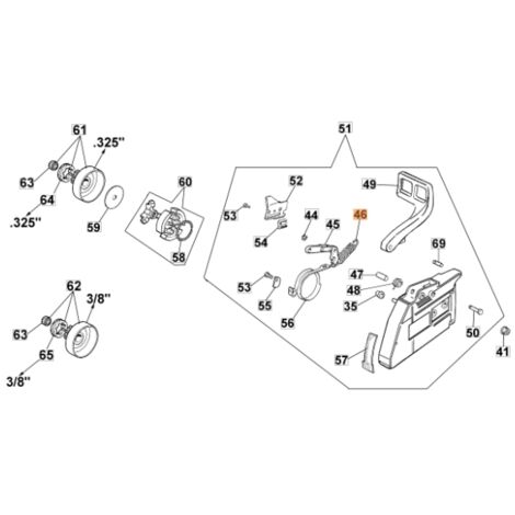 Molla motosega modelli GS630 GS720 ORIGINALE OLEOMAC 099900152AR 099900152A