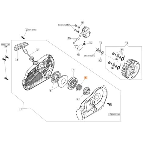 Molla ORIGINALE OLEOMAC per motosega GST 250 - GST 360 50290133AR