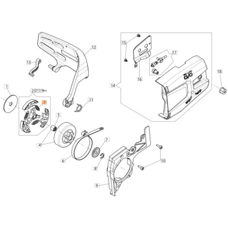 Molla ORIGINALE OLEOMAC per motosega GST 360 50270222BR