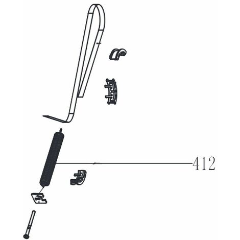 Molla per sportello - Lavastoviglie - BRANDT - 4357706