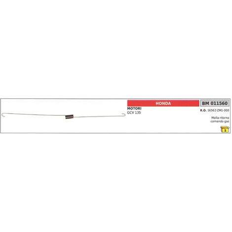 Molla ritorno comando gas HONDA per motore GCV 135 011560
