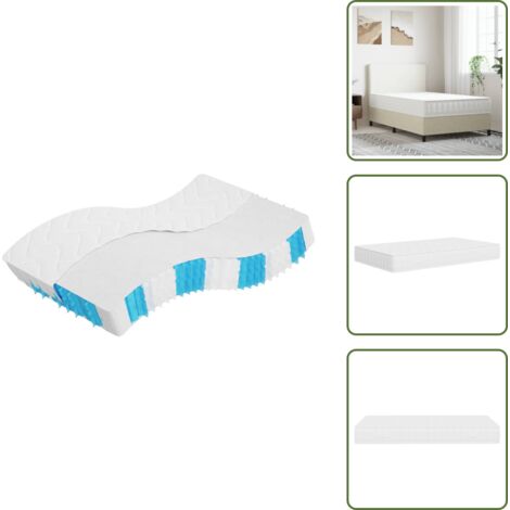 Molle insacchettate - vidaXL Materasso a Molle Insacchettate Medio Rigido 120x200 cm - Schiuma