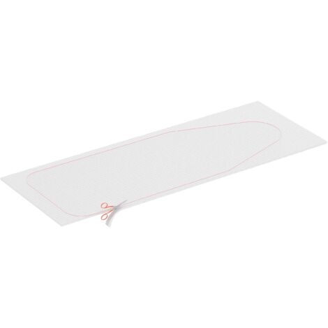 Mollettone imbottitura asse da stiro 140x45 cm Bianco