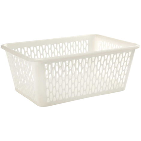 Molly Kunststoffkorb (36, 25,5, 14,5 cm, Creme)