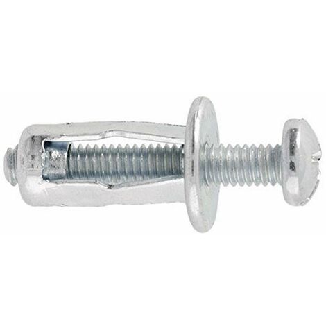Molly M10110-XJ 10 x Fissaggio Hollow Metallo 8mm 8x16, Grigio