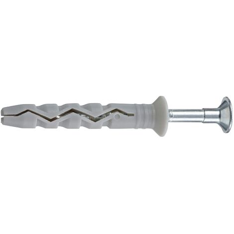 Molly M364100PB-XJ Tasselli da colpire 100 pezzi, 6 x 40 mm, grigio, set da 100 pezzi