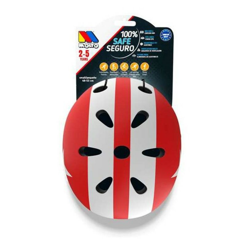 

Moltó Casco Infantil Moltó Blanco Rojo 48-53 cm