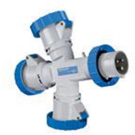 Moltiplicatore industriale CEE Palazzoli spina 2P+T e 3 prese 2P+T