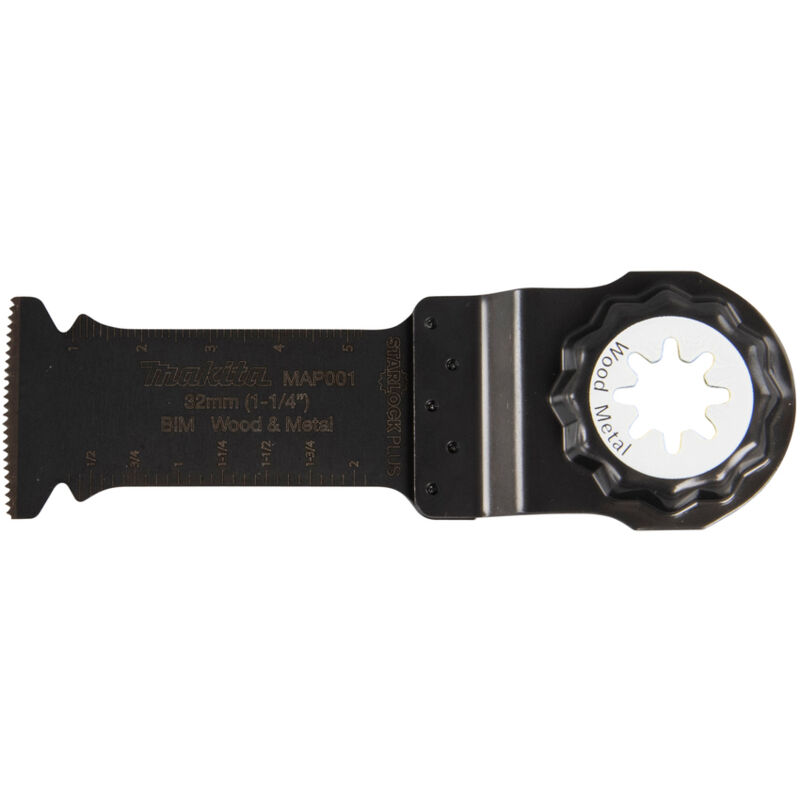 Lama per taglio a tuffo Makita, 32 mm Starlock Plus - 20 TPI - BiM - MAP001 - Legno / Metallo