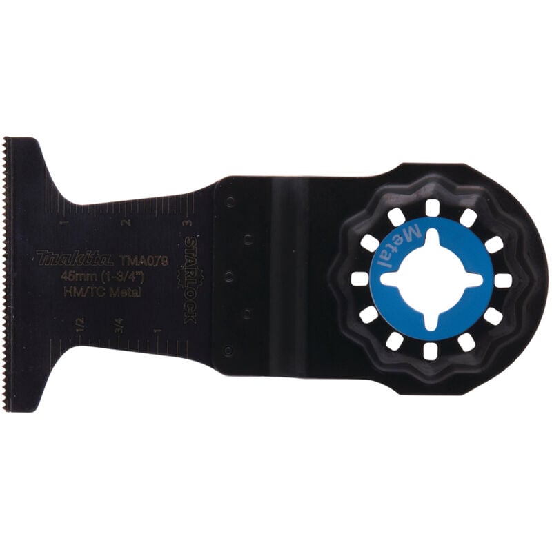 Lama Makita per taglio a tuffo hcs, 45 mm, TMA079 Starlock - 45 x 40 mm - hcs - TMA079 - acciaio / acciaio inox / alluminio / vetroresina /