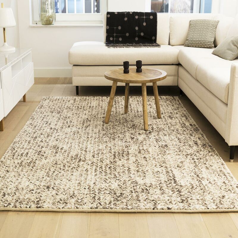 

O&ko - Mapa multicolor de lana MOMCO salón - Beige