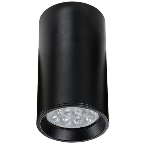 Momin Plafonnier Monté En Surface Downlight Spot 1 Lumière Aluminium Noir