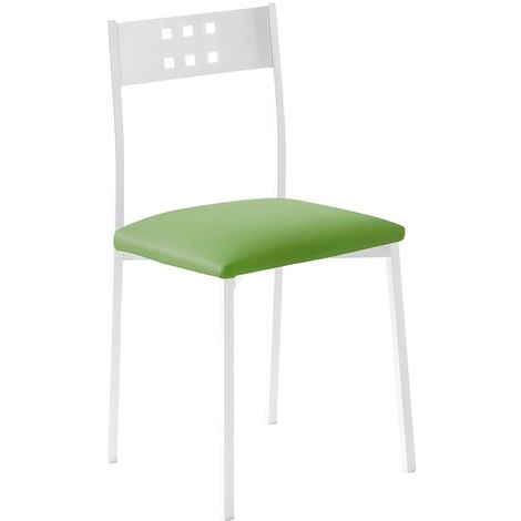 MOMMA HOME PACK SILLA XARA WHITE  Sillas: 2 Sillas - Color: Asiento Verde