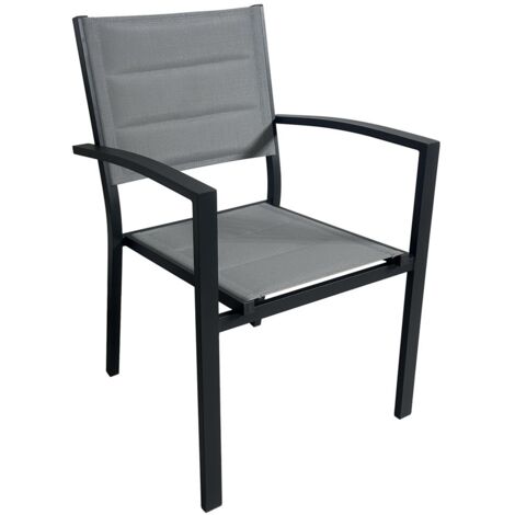 MOMMA HOME PACK SILLAS JARDÍN ANTRACITRA BENIDORM CON REPOSABRAZOS  Sillas: 2 Sillas