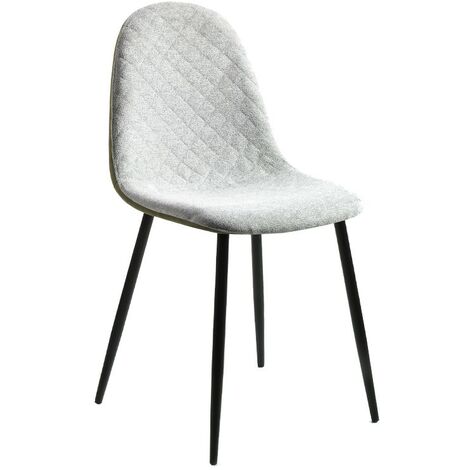 MOMMA HOME Set de 2 Sillas - Modelo Richmond - Color Verde Claro/Verde Oscuro - Material Ecopiel/Tela - Medidas 45 x 53 x 87 cm