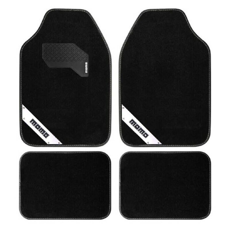 

Momo Alfombrilla para Coche Momo MOMLCM012BW Universal Negro Blanco