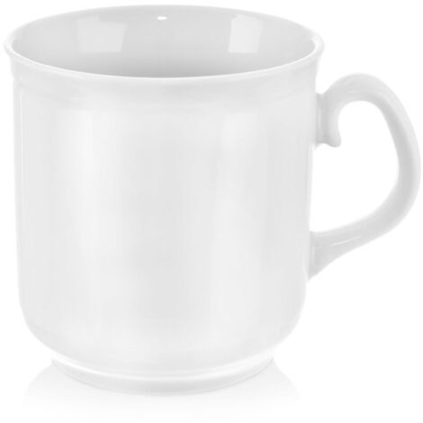 MONA weiße Porzellantasse 400 ml