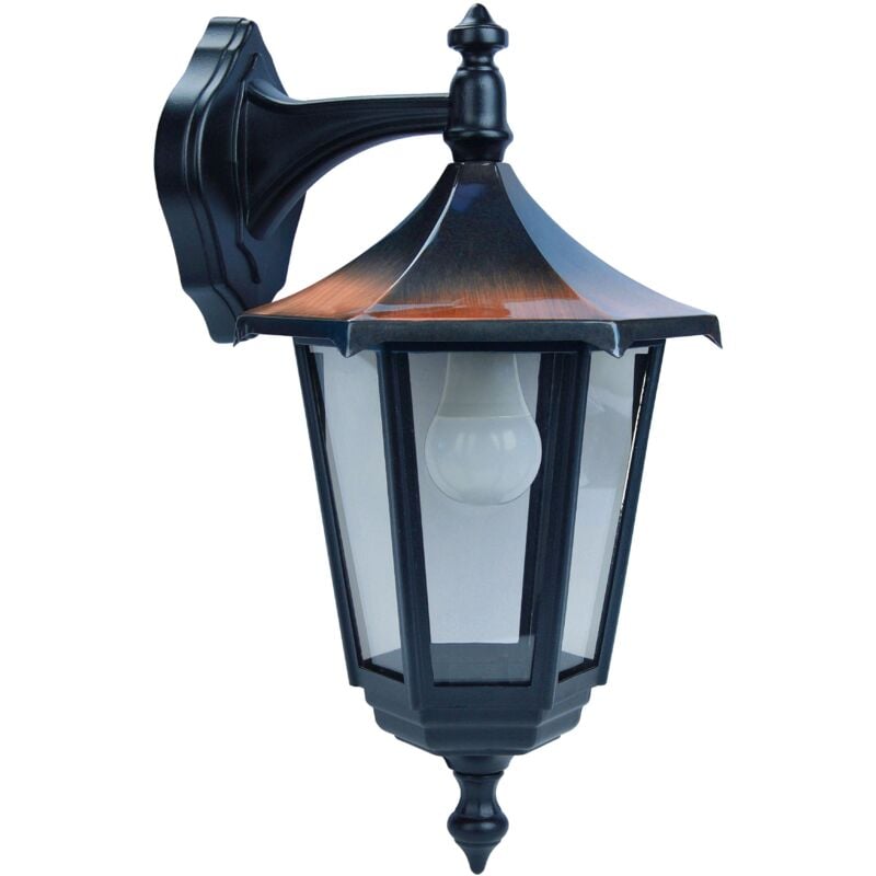 Monaco Appl. Mur Ext. (haut) IP43 IK02 cuivré E27 100W max. Lpe non incl. Aric 3037