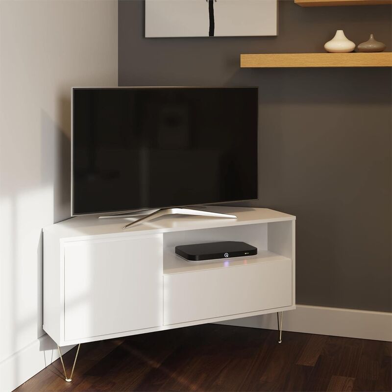 Timber Art Design Uk - Monaco Corner tv Cabinet White
