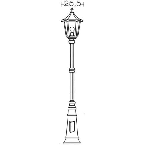 MONACO Lant.+Mat IP43 IK02 vert E27 100W max. Lpe non incl. haut.2,49m ARIC 3067
